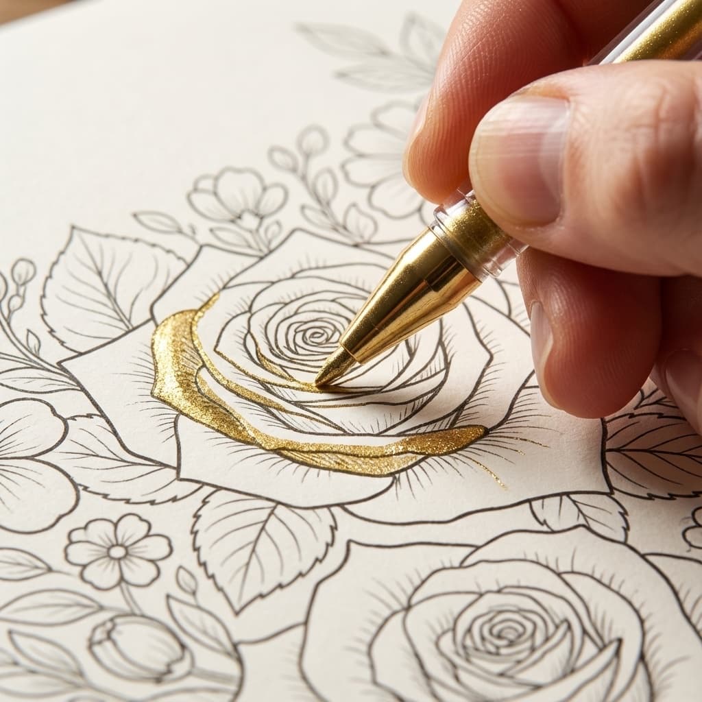 Gel Pen Tips for Crisp Line Work