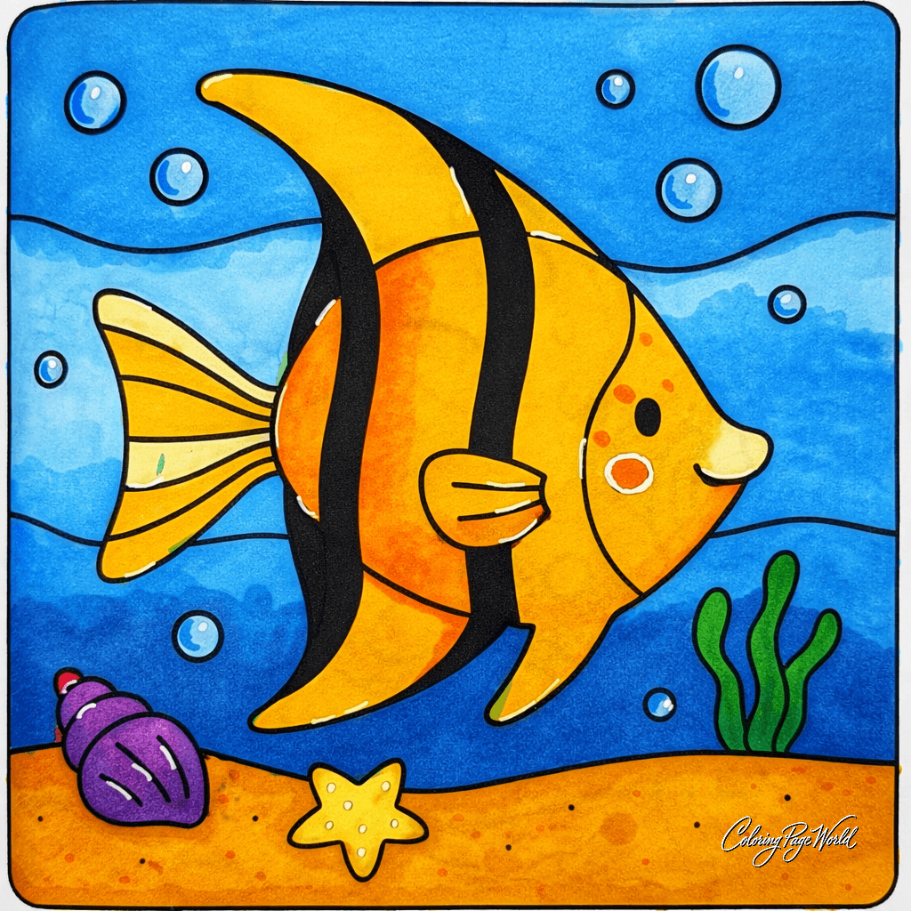 Cheerful Tropical Fish Friend