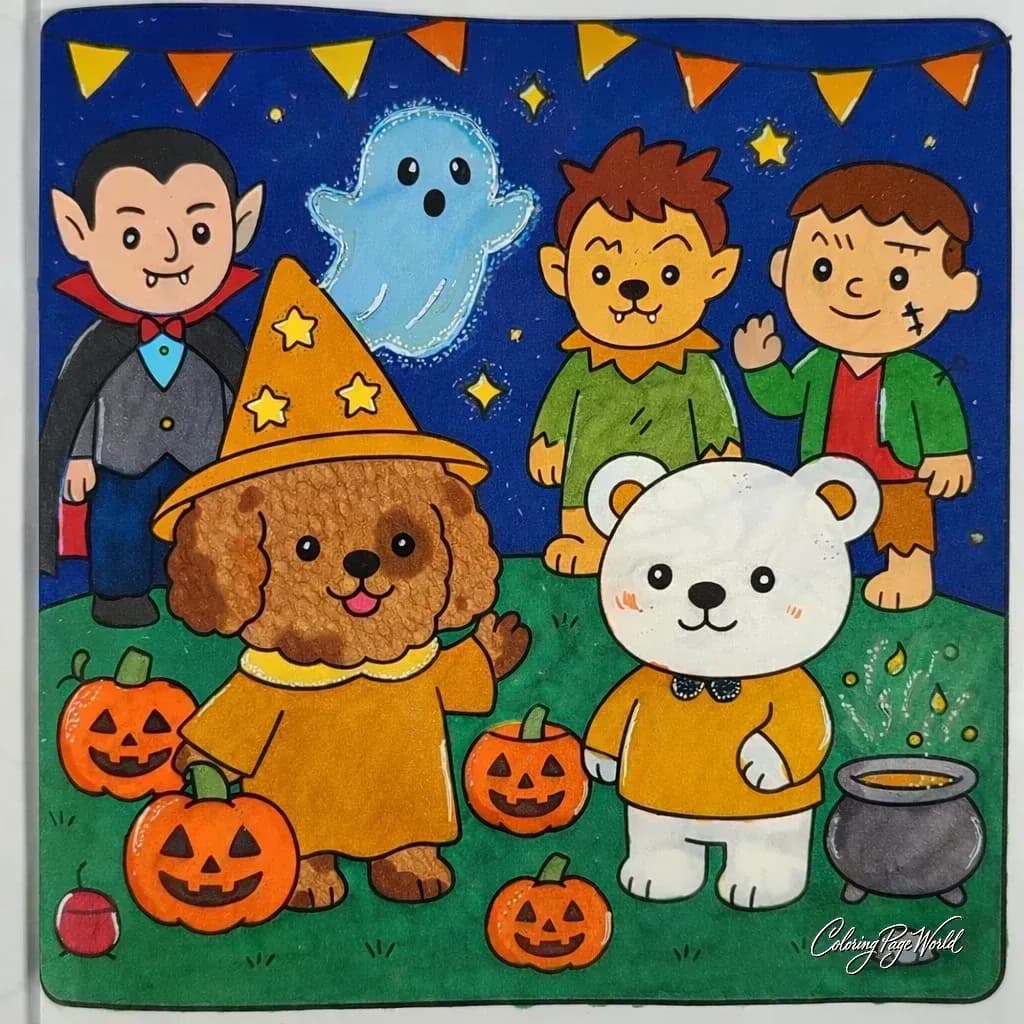 Cozy Halloween Buddies and Friends