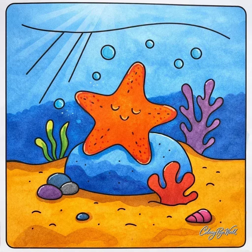 Happy Starfish Ocean Adventure