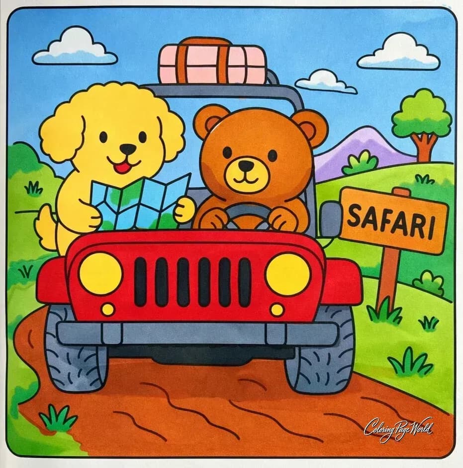 Safari Jeep Adventure (Puppy & Bear)