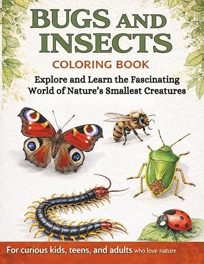 Bugs and Insects Coloring Book